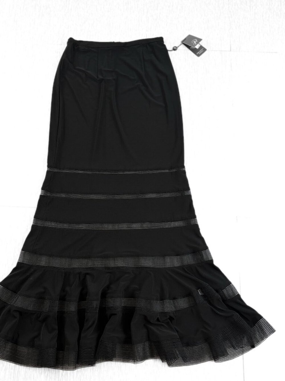 Adrianna Papell Women's Size 6 Black Mermaid Maxi Skirt NWT